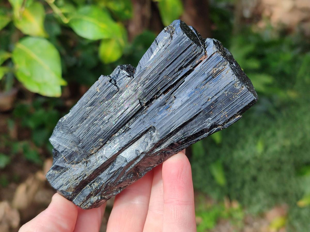 Natural Schorl Black Tourmaline Specimens x 3 From Khorigan, Namibia - Toprock Gemstones and Minerals 