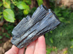 Natural Schorl Black Tourmaline Specimens x 3 From Khorigan, Namibia - Toprock Gemstones and Minerals 