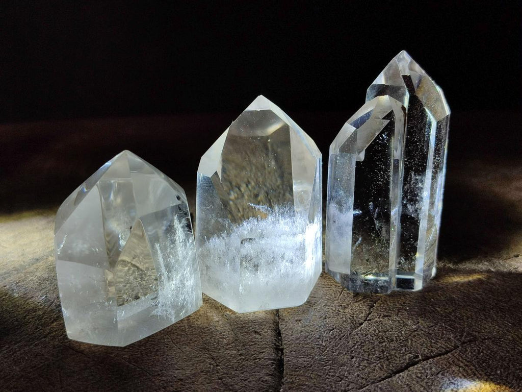 Polished Clear Quartz Display Crystals x 20 From Madagascar - Toprock Gemstones and Minerals 