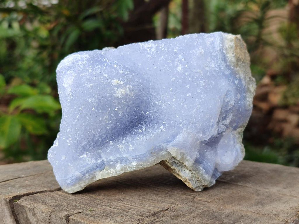 Natural Large Blue Lace Agate Geode Specimens x 4 From Nsanje, Malawi - Toprock Gemstones and Minerals 