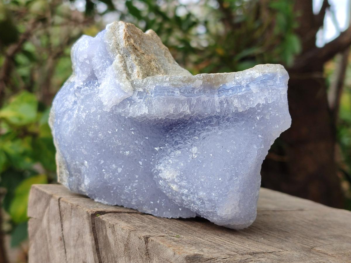 Natural Large Blue Lace Agate Geode Specimens x 4 From Nsanje, Malawi - Toprock Gemstones and Minerals 