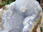 Natural Large Blue Lace Agate Geode Specimens x 4 From Nsanje, Malawi - Toprock Gemstones and Minerals 