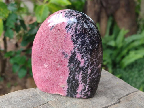 Polished Rhodonite Standing Display Pieces x 3 From Ambindavato, Madagascar - Toprock Gemstones and Minerals 