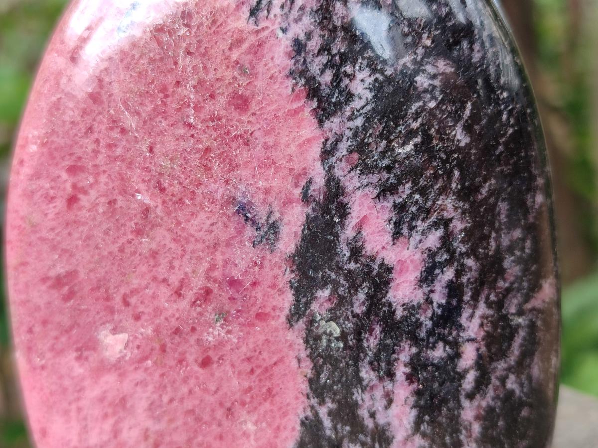 Polished Rhodonite Standing Display Pieces x 3 From Ambindavato, Madagascar - Toprock Gemstones and Minerals 