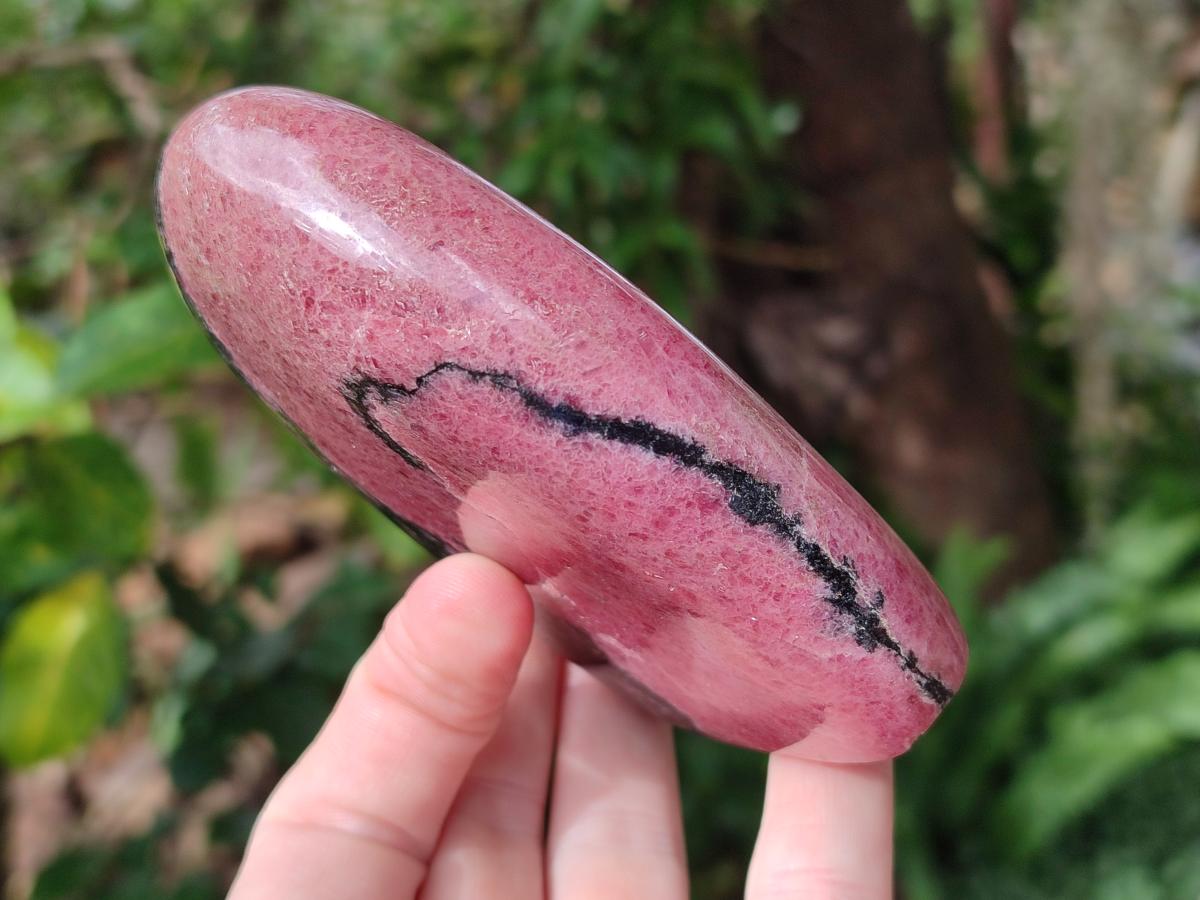 Polished Rhodonite Standing Display Pieces x 3 From Ambindavato, Madagascar - Toprock Gemstones and Minerals 