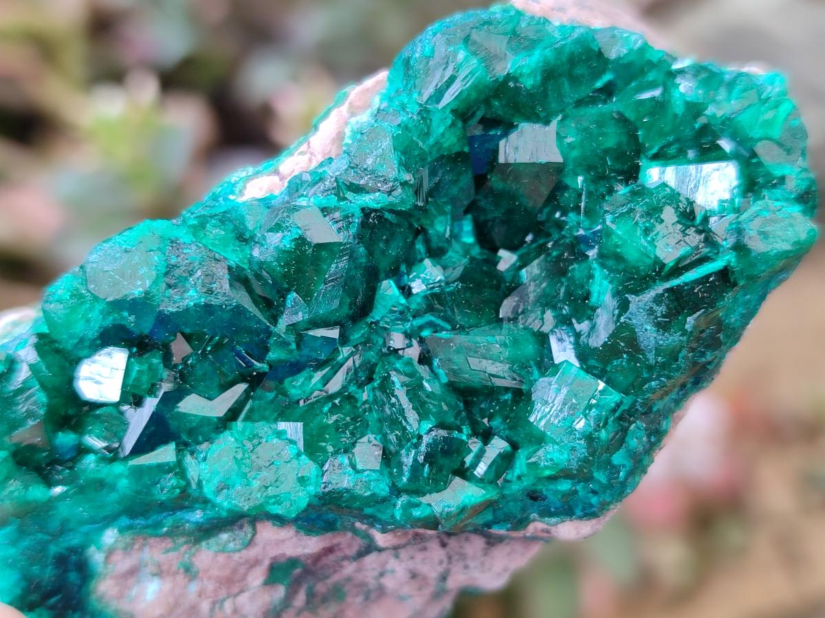 Natural Dioptase on Dolomite Specimens Some with Chrysocolla x 6 From Likasi, Congo - Toprock Gemstones and Minerals 