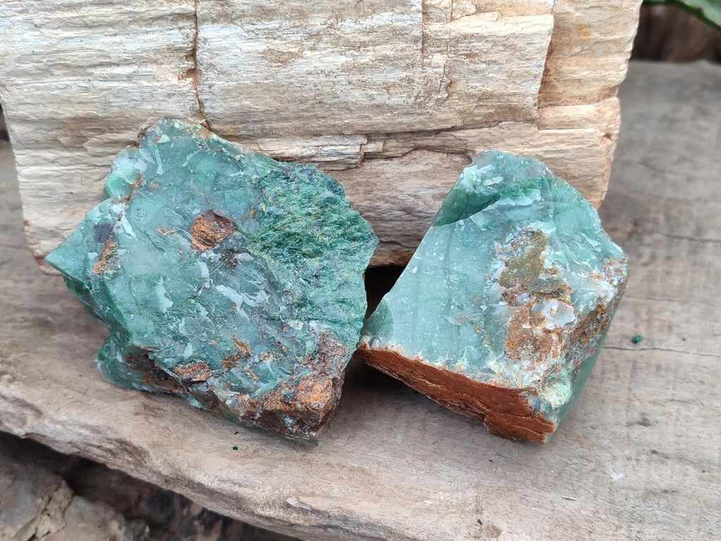 Natural Swazi Jade Cobbed Specimens x 12 From Swaziland - Toprock Gemstones and Minerals 
