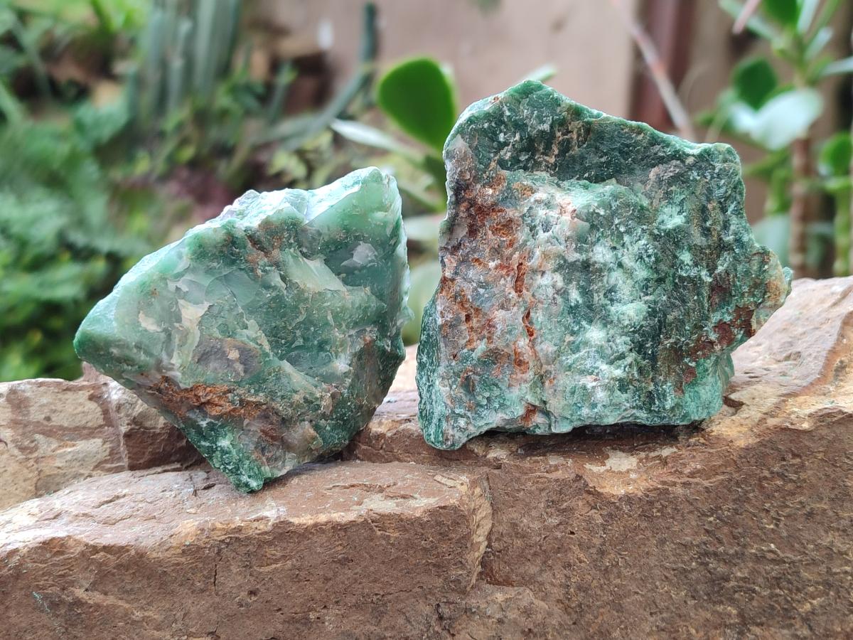 Natural Swazi Jade Cobbed Specimens x 12 From Swaziland - Toprock Gemstones and Minerals 