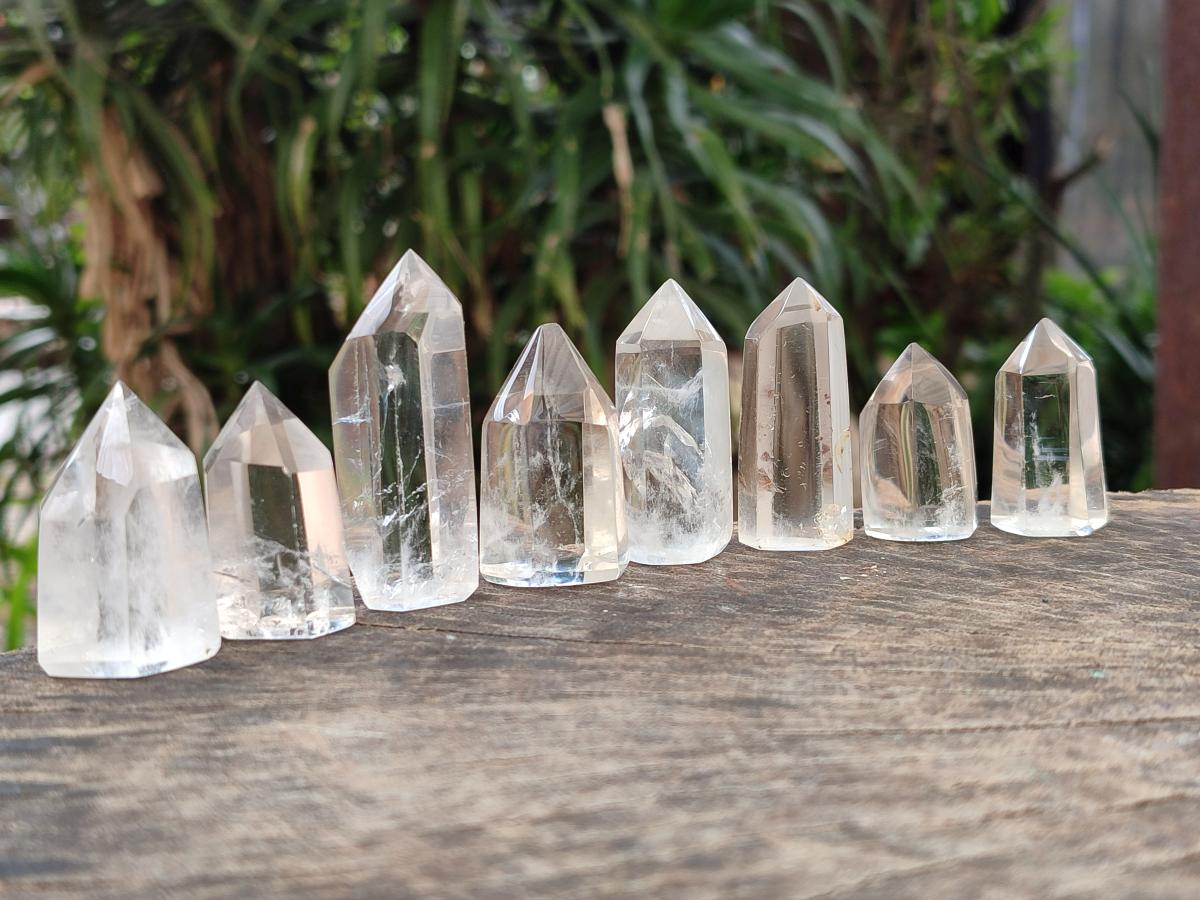 Polished Clear Quartz Display Crystals x 35 From Madagascar - Toprock Gemstones and Minerals 