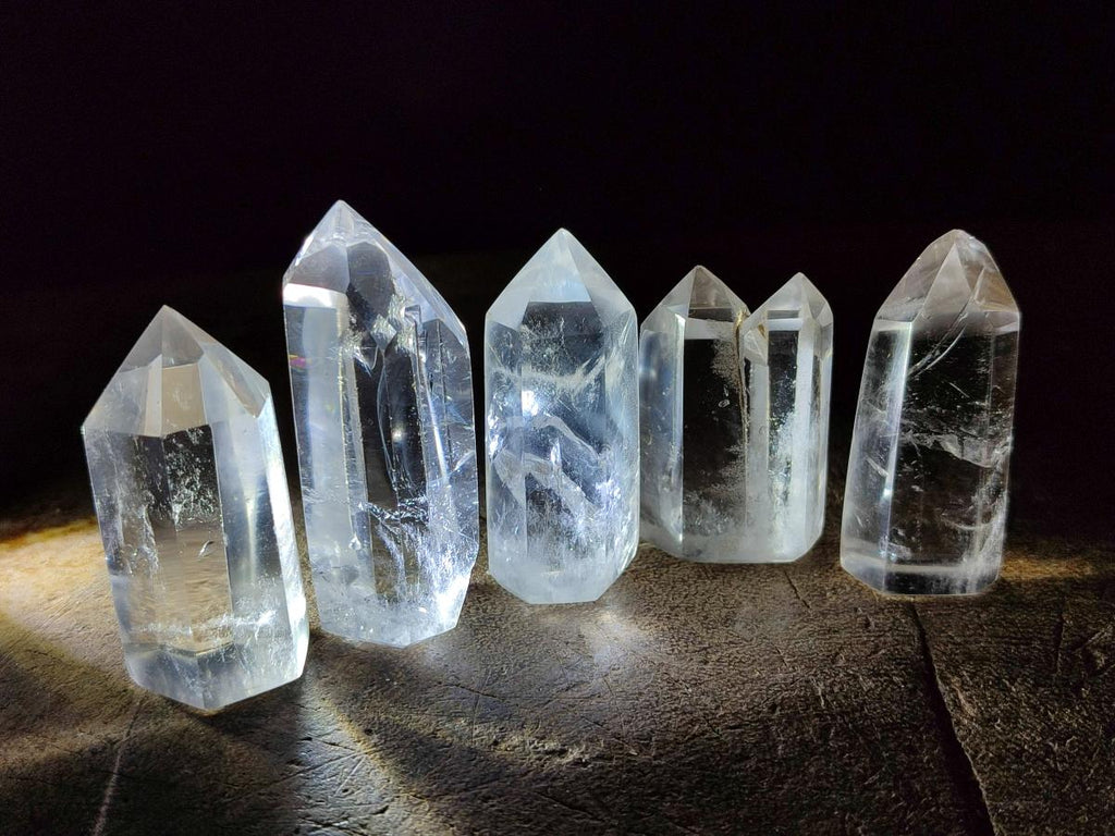 Polished Clear Quartz Display Crystals x 35 From Madagascar - Toprock Gemstones and Minerals 