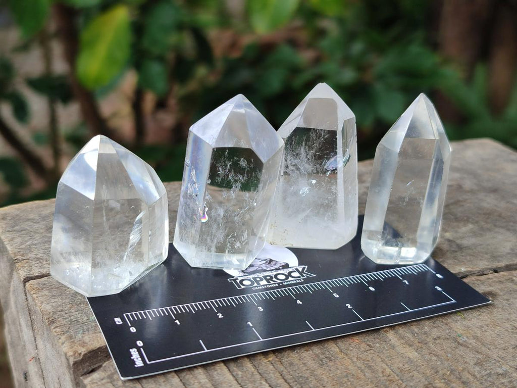 Polished Clear Quartz Display Crystals x 35 From Madagascar - Toprock Gemstones and Minerals 