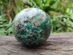 Polished Emerald Mica 'Mutokolite' Spheres x 2 From Mutoko, Zimbabwe - Toprock Gemstones and Minerals 