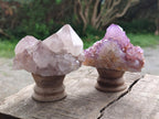 Natural Mixed Spirit Amethyst Clusters x 3 From Boekenhouthoek, South Africa - Toprock Gemstones and Minerals 