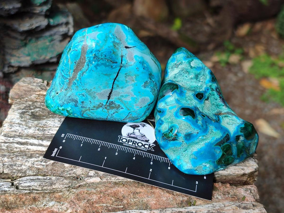 Polished Malacolla Free Forms x 12 From Kulukuluku, Congo - Toprock Gemstones and Minerals 