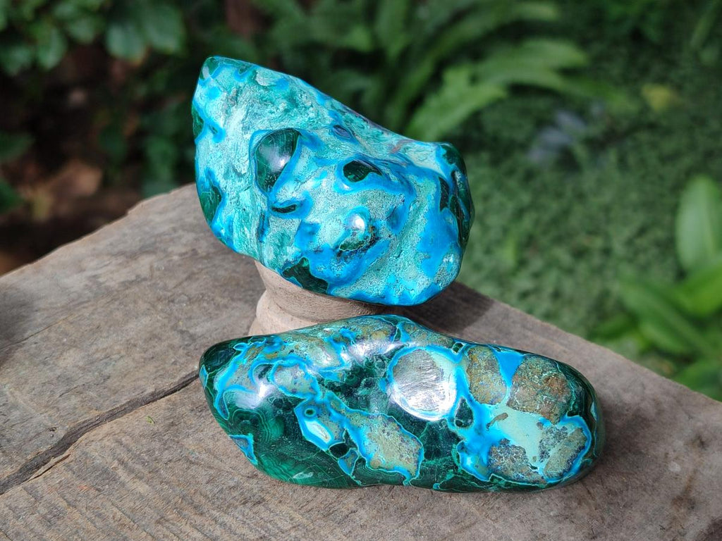 Polished Malacolla Free Forms x 12 From Kulukuluku, Congo - Toprock Gemstones and Minerals 