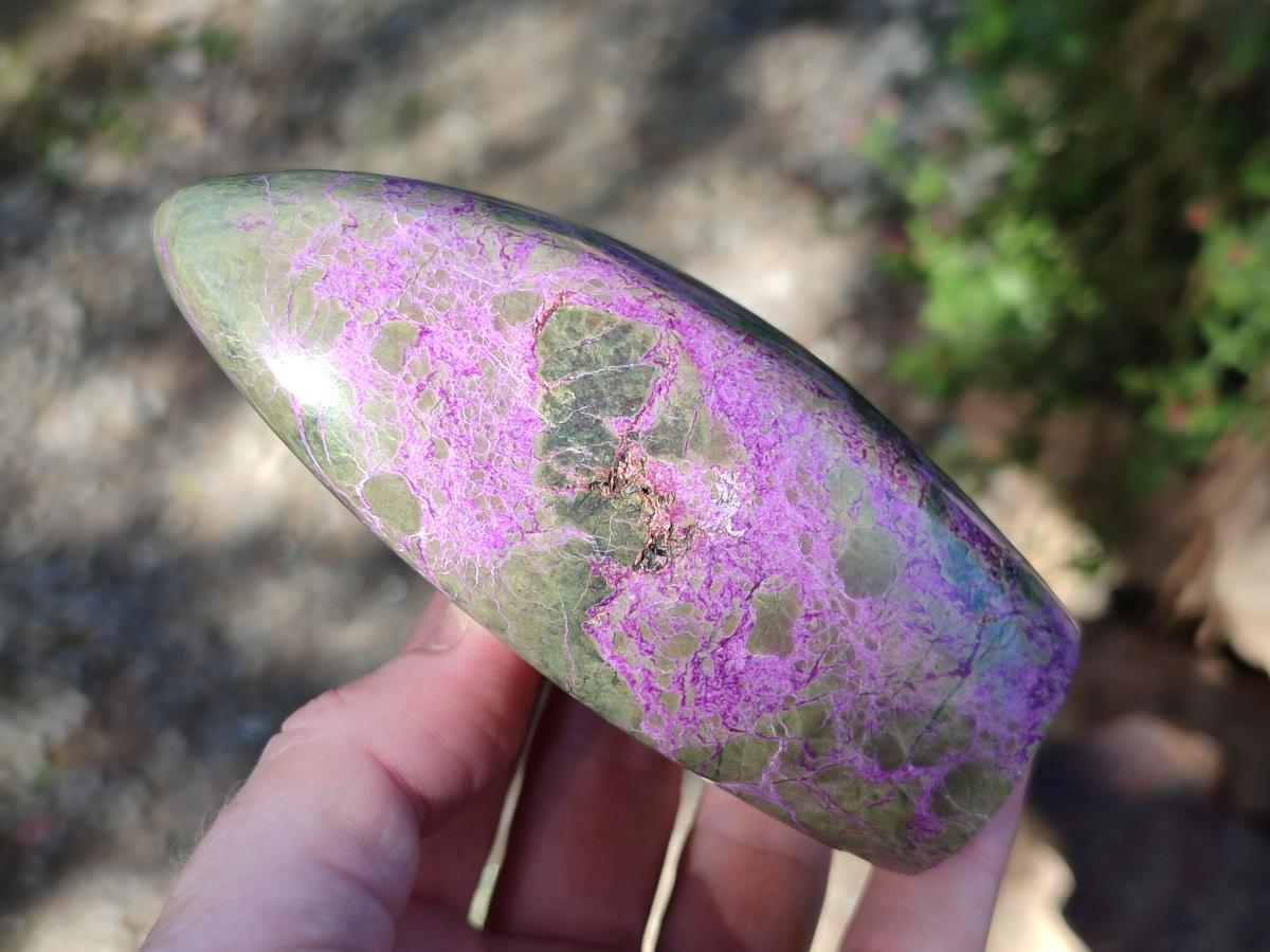 Polished Stichtite Standing Display Pieces x 3 From Barberton, South Africa - Toprock Gemstones and Minerals 