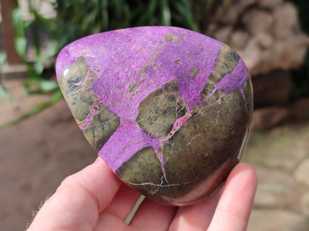 Polished Stichtite Standing Display Pieces x 3 From Barberton, South Africa - Toprock Gemstones and Minerals 