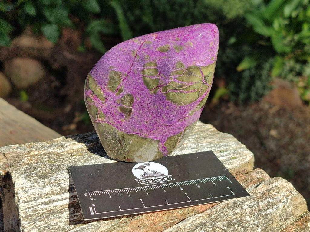 Polished Stichtite Standing Display Pieces x 3 From Barberton, South Africa - Toprock Gemstones and Minerals 