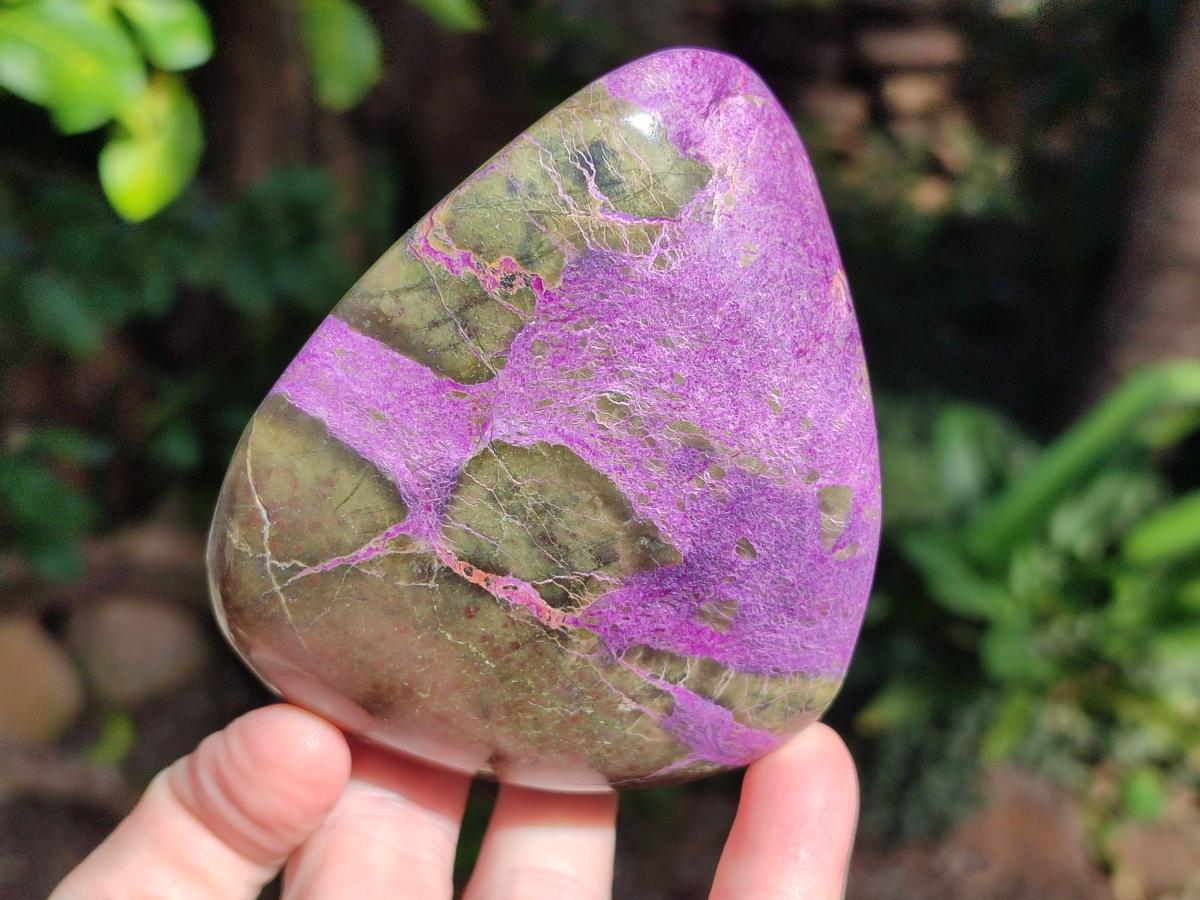 Polished Stichtite Standing Display Pieces x 3 From Barberton, South Africa - Toprock Gemstones and Minerals 