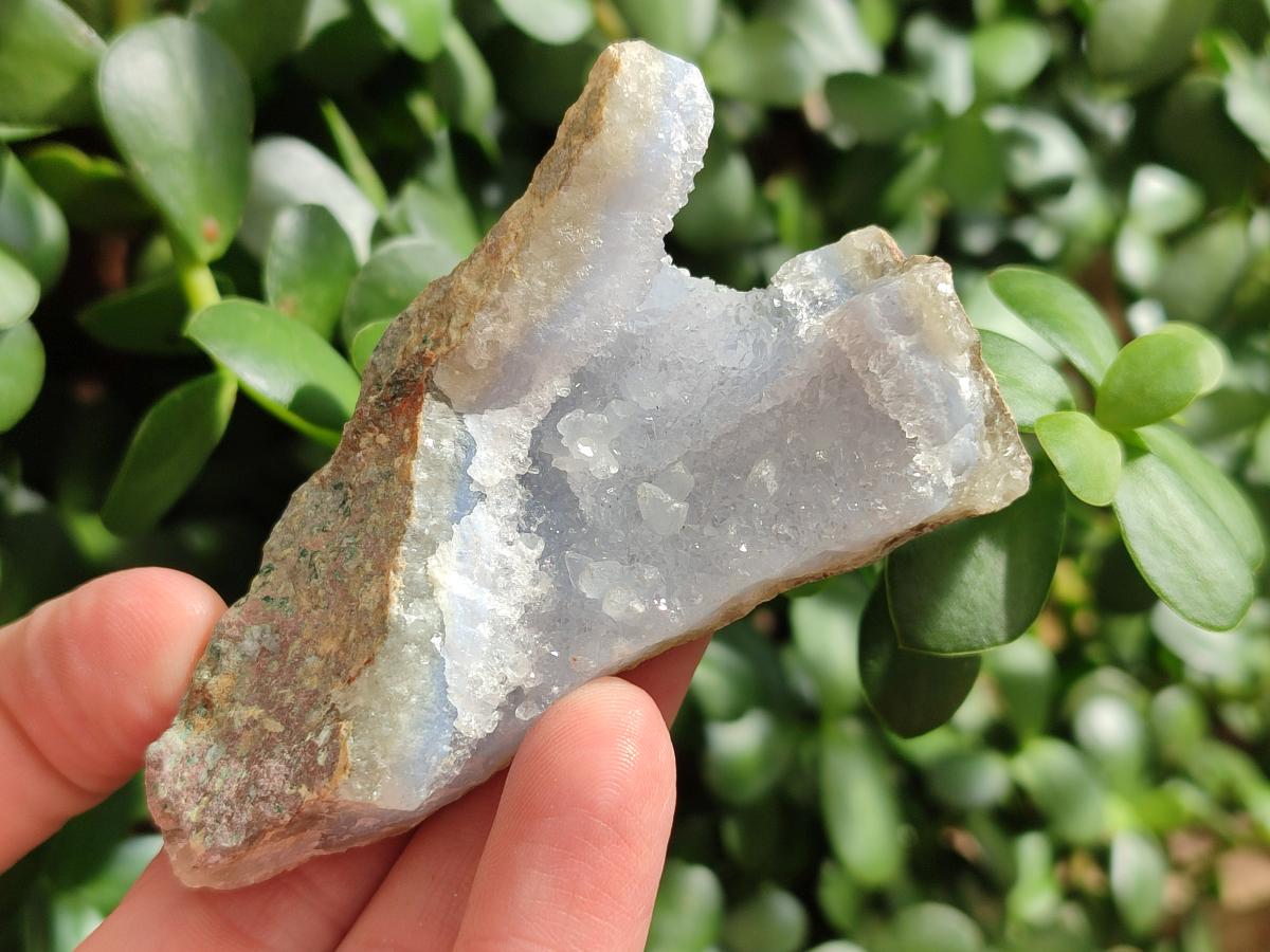 Natural Blue Lace Agate Geode Specimens x 24 From Nsanje, Malawi - Toprock Gemstones and Minerals 