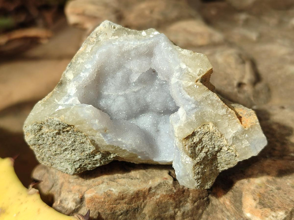 Natural Blue Lace Agate Geode Specimens x 24 From Nsanje, Malawi - Toprock Gemstones and Minerals 