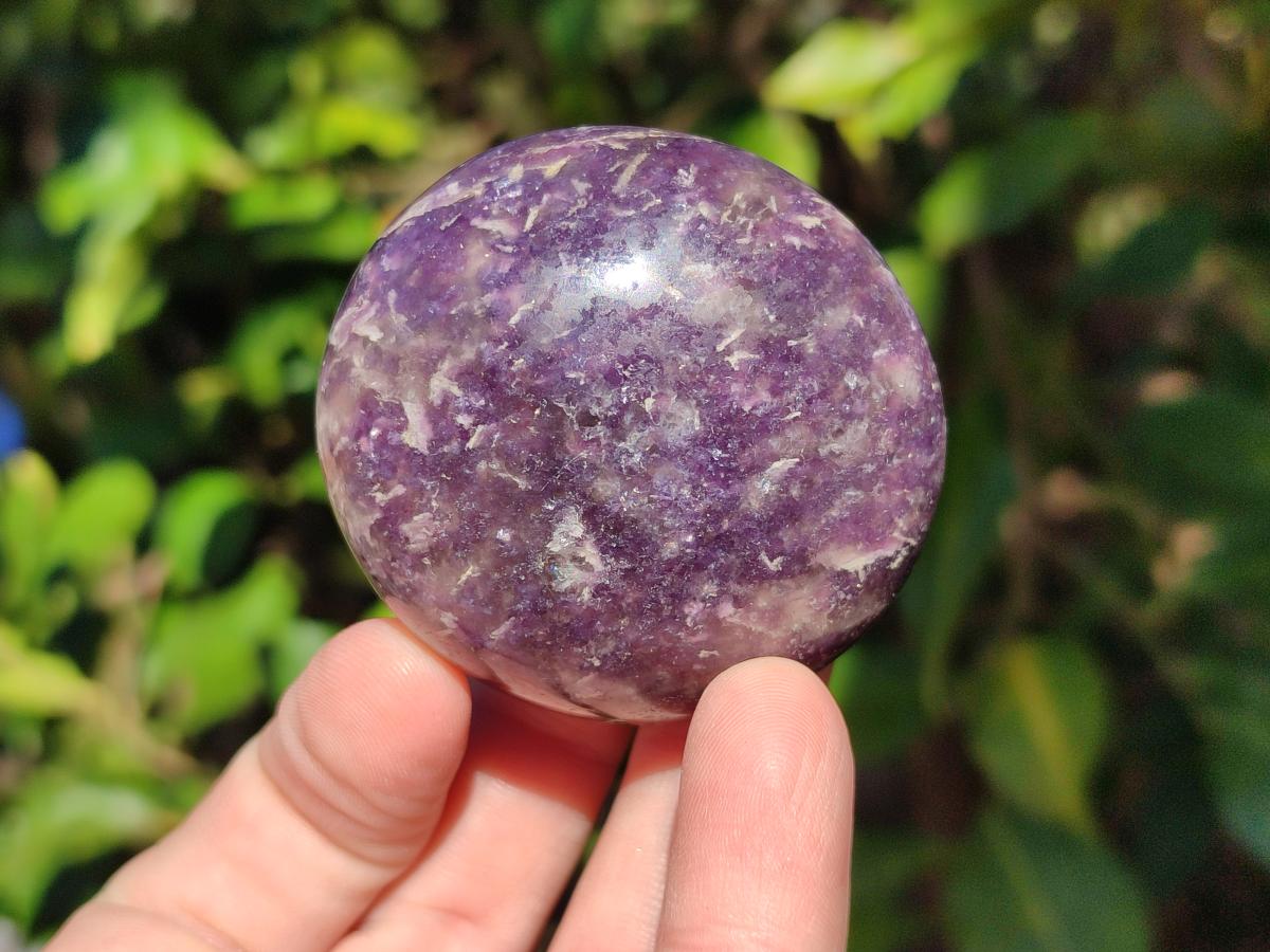 Polished Lepidolite Galets x 24 From Ambatondrazaka, Madagascar - Toprock Gemstones and Minerals 