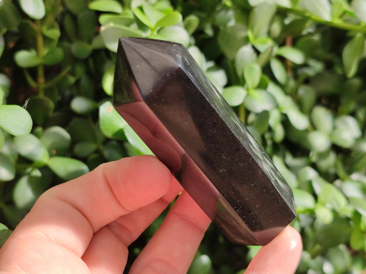 Polished Black Basalt Display Crystals x 12 From Madagascar - Toprock Gemstones and Minerals 