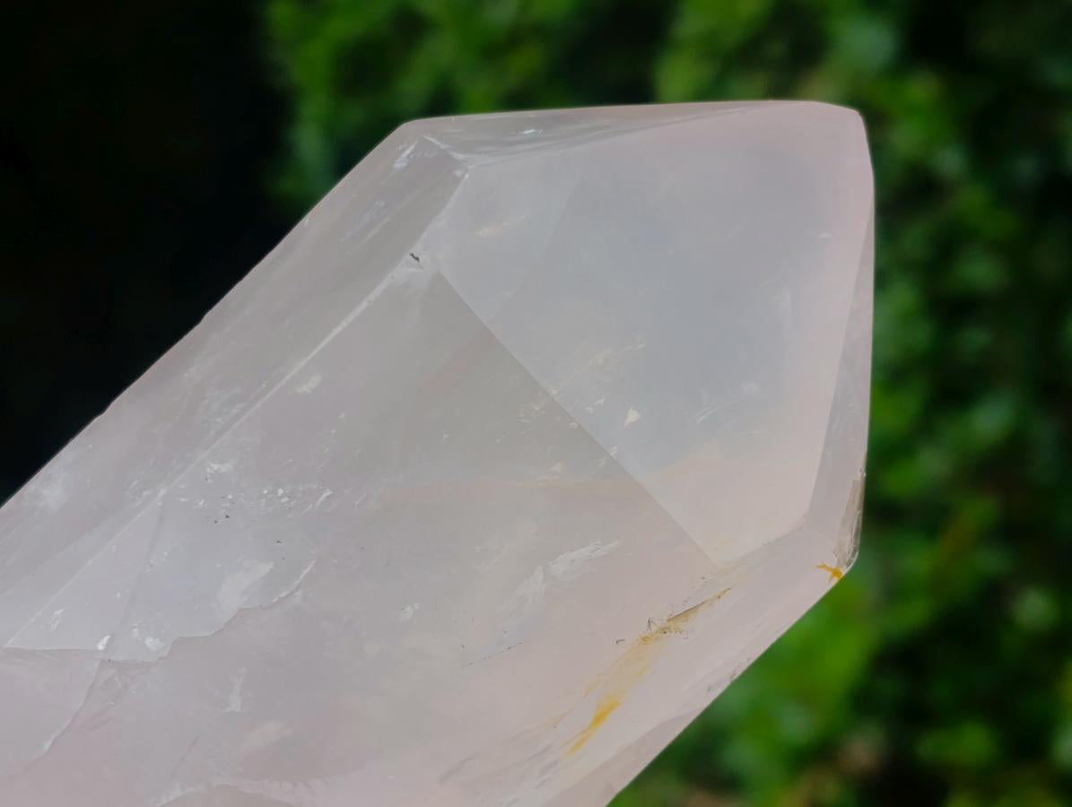 Polished Large Double Terminated Gemmy Rose Quartz Crystals x 2 From Madagascar - Toprock Gemstones and Minerals 