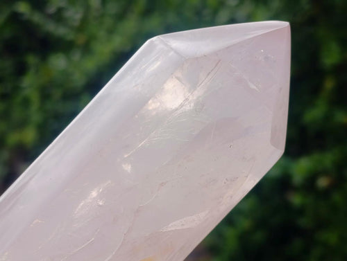 Polished Large Double Terminated Gemmy Rose Quartz Crystals x 2 From Madagascar - Toprock Gemstones and Minerals 
