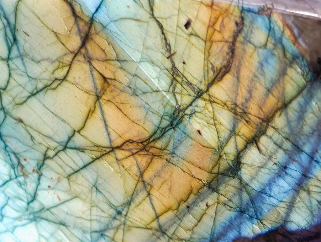 Polished Large Labradorite Standing Display Pieces x 2 From Madagascar - Toprock Gemstones and Minerals 