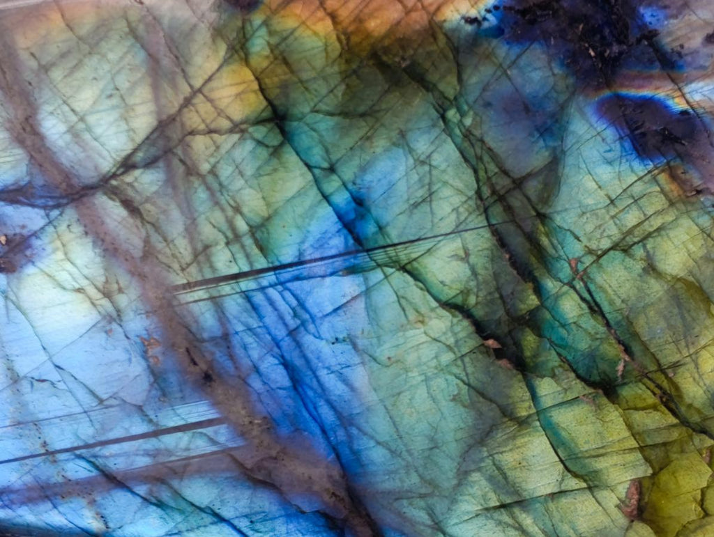 Polished Large Labradorite Standing Display Pieces x 2 From Madagascar - Toprock Gemstones and Minerals 