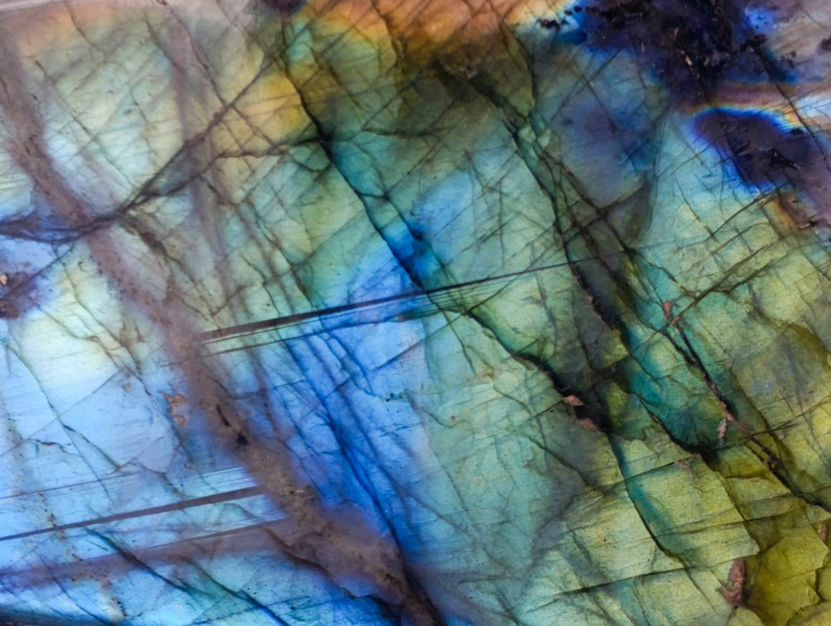 Polished Large Labradorite Standing Display Pieces x 2 From Madagascar - Toprock Gemstones and Minerals 
