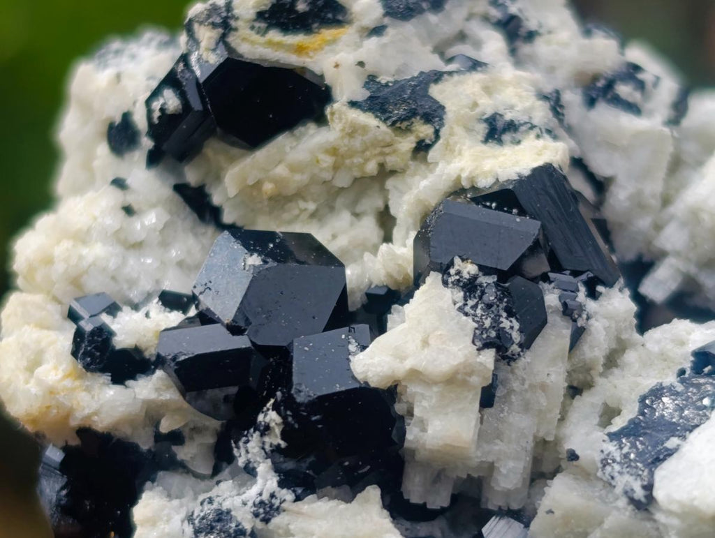 Natural Schorl Black Tourmaline with Feldspar Specimens x 12 From Erongo, Namibia - Toprock Gemstones and Minerals 