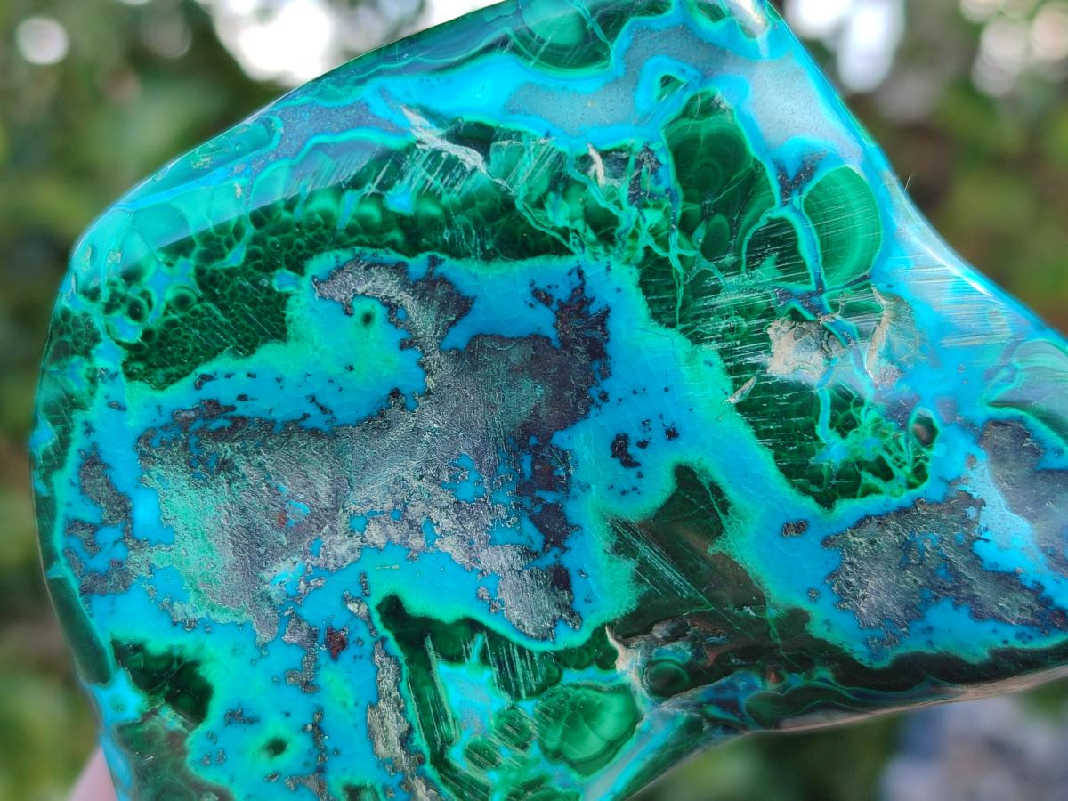 Polished Malacolla Free Forms x 4 From Kulukuluku, Congo - Toprock Gemstones and Minerals 