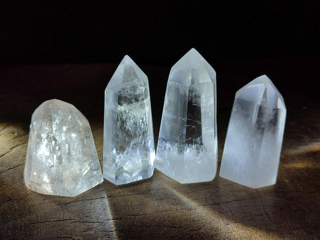 Polished Clear Quartz Display Crystals x 12 From Madagascar - Toprock Gemstones and Minerals 