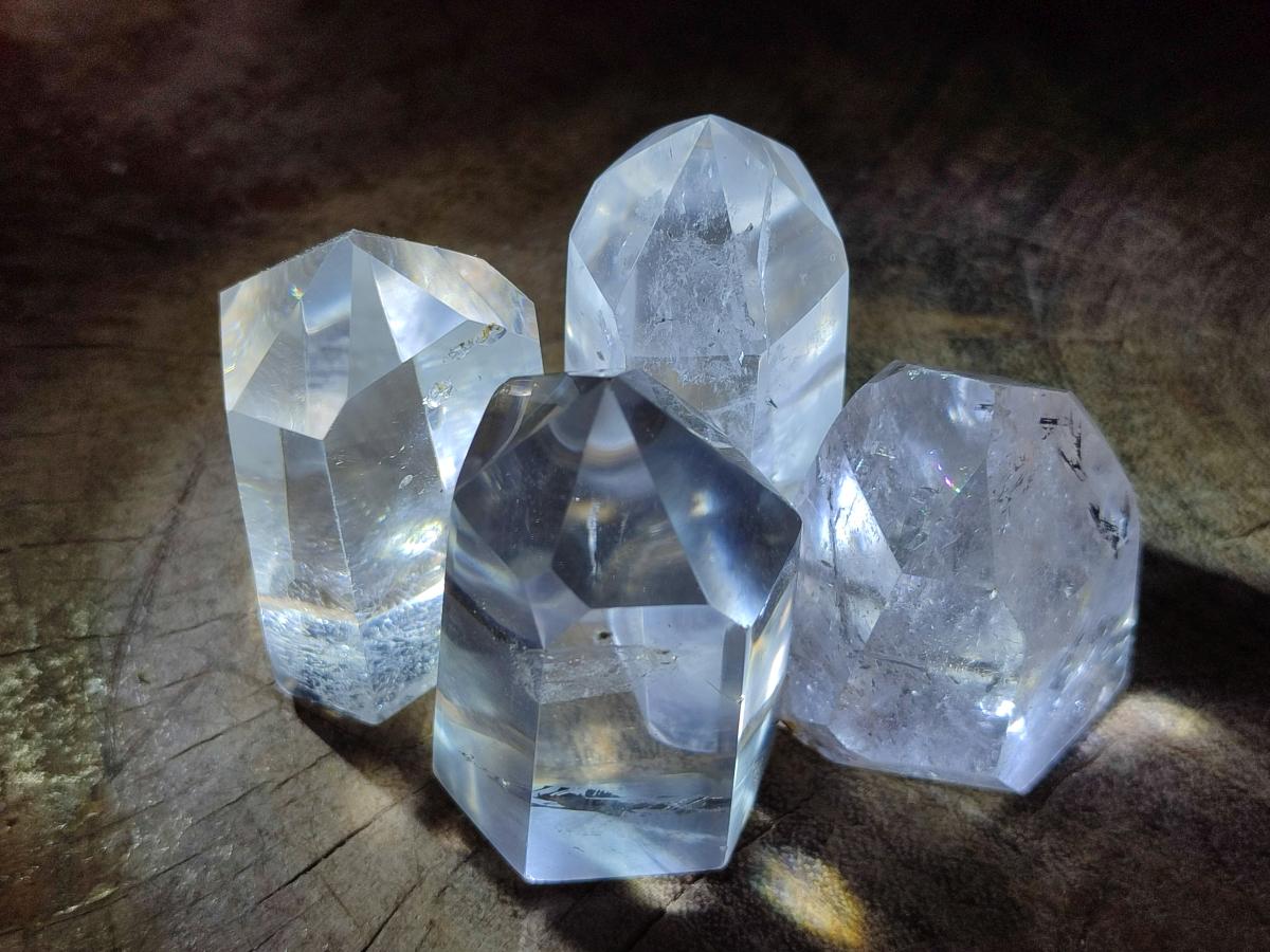 Polished Clear Quartz Display Crystals x 12 From Madagascar - Toprock Gemstones and Minerals 