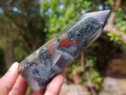 Polished Bloodstone Display Crystals x 6 From Swaziland - Toprock Gemstones and Minerals 