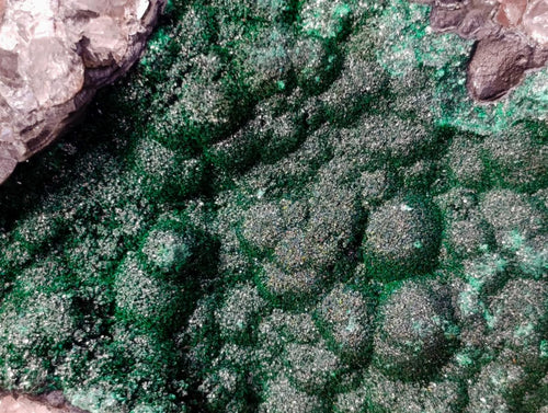 Natural Large Crystalline Ball Malachite on Quartz and Dolomite Matrix x 1 From Mindingi Mine, Kambove, Congo - Toprock Gemstones and Minerals 