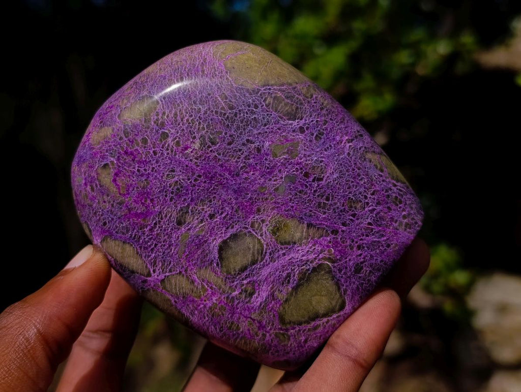 Polished Stichtite Standing Display Pieces x 2 From Barberton, South Africa - Toprock Gemstones and Minerals 