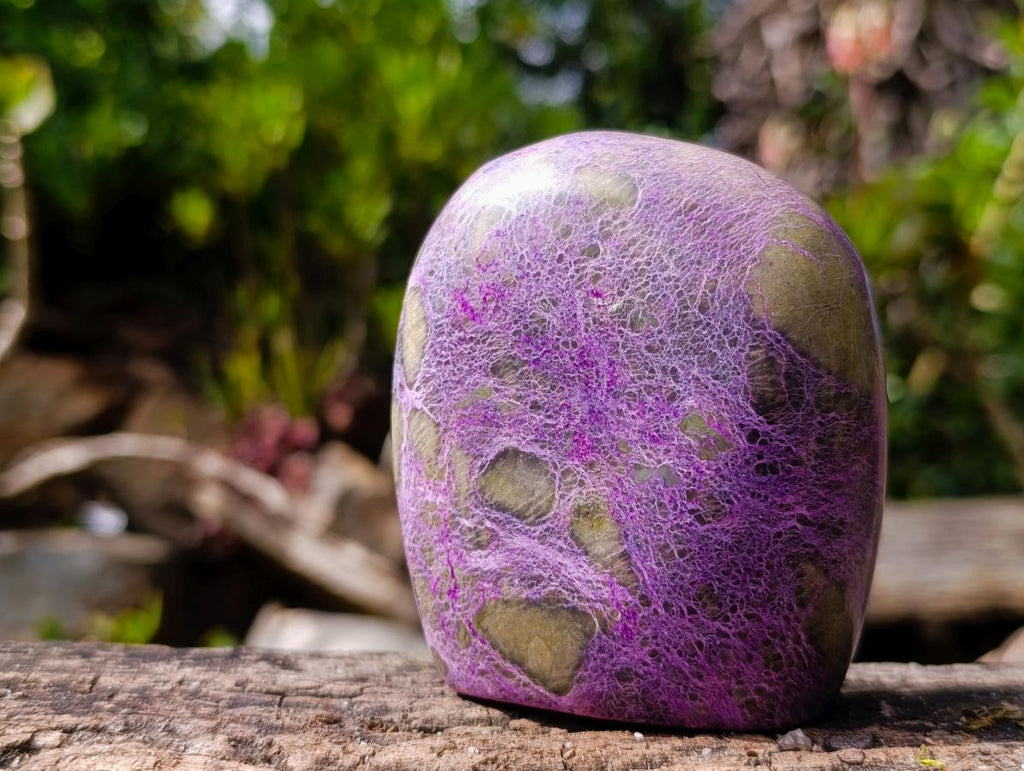 Polished Stichtite Standing Display Pieces x 2 From Barberton, South Africa - Toprock Gemstones and Minerals 