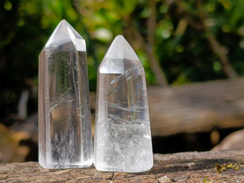 Polished Clear Quartz Display Crystals x 20 From Madagascar - Toprock Gemstones and Minerals 