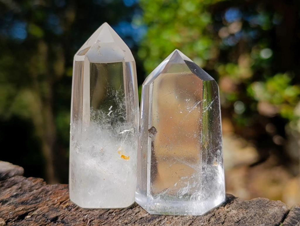 Polished Clear Quartz Display Crystals x 20 From Madagascar - Toprock Gemstones and Minerals 