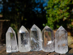 Polished Clear Quartz Display Crystals x 20 From Madagascar - Toprock Gemstones and Minerals 