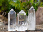 Polished Clear Quartz Display Crystals x 20 From Madagascar - Toprock Gemstones and Minerals 