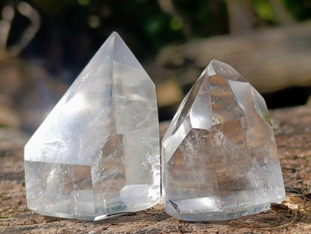 Polished Clear Quartz Display Crystals x 20 From Madagascar - Toprock Gemstones and Minerals 