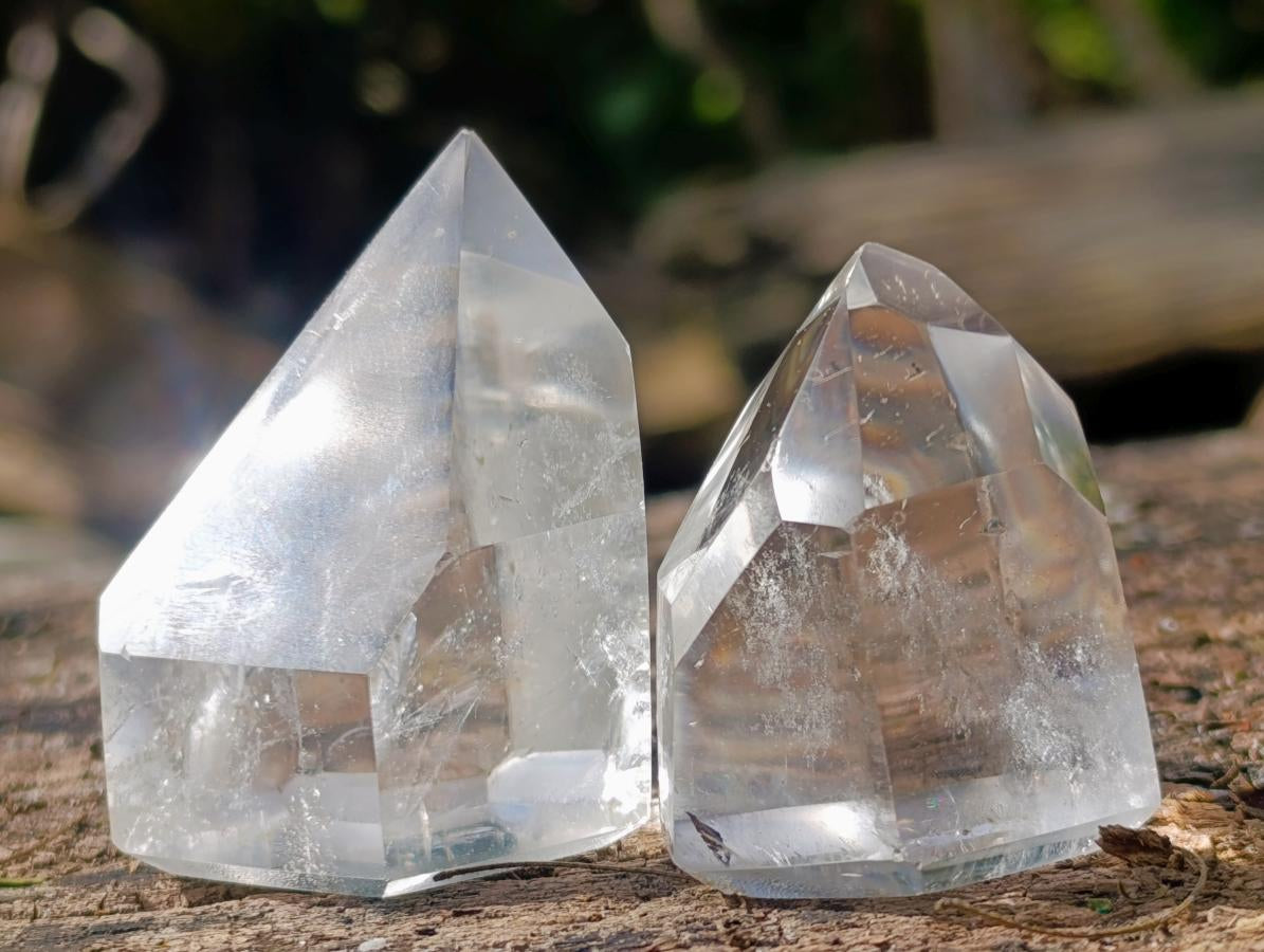 Polished Clear Quartz Display Crystals x 20 From Madagascar - Toprock Gemstones and Minerals 