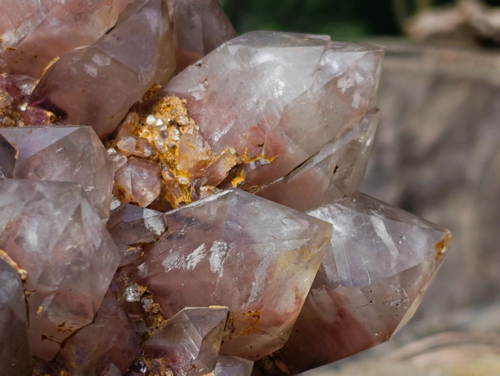 Natural XL Red Hematoid Quartz Cluster x 1 From Karoi, Zimbabwe - Toprock Gemstones and Minerals 