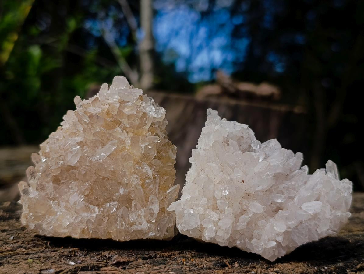 Natural Mixed Quartz Crystal Clusters x 24 From Madagascar - Toprock Gemstones and Minerals 