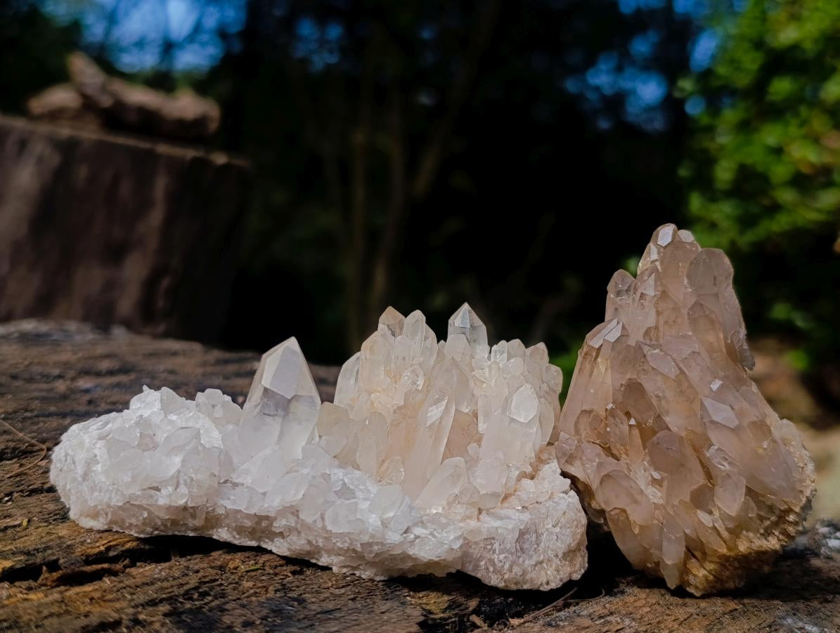 Natural Mixed Quartz Crystal Clusters x 24 From Madagascar - Toprock Gemstones and Minerals 