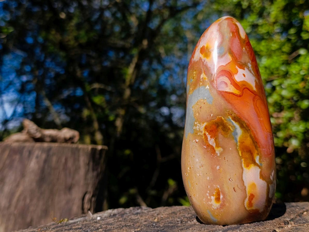 Polished Large Polychrome Jasper Standing Display Pieces x 2 From NW Coast, Madagascar - Toprock Gemstones and Minerals 